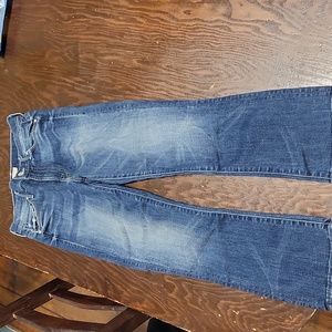 Mother Denim Insider crop, double trouble wash